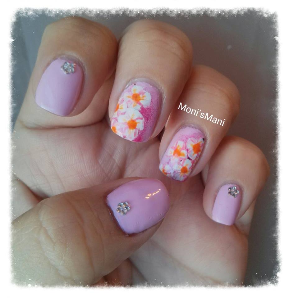 Cherry Blossom Flower Mani / Mani Flor de Cerezo | Monismani