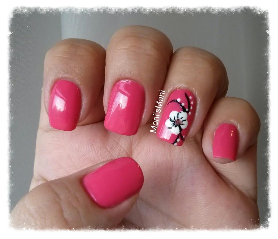 opi feeling hot hot hot and flower 2